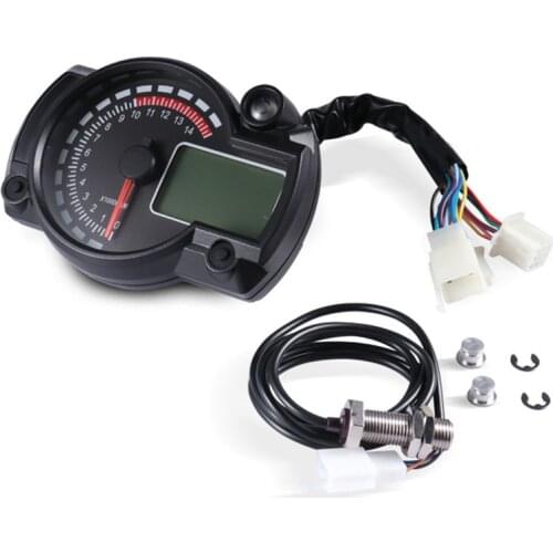 Motorcycle Speedometer 7 Colors LCD Digital Odometer for RX2N MAX 299KM/H Moto Dashboard Motorcycle Speedometer Meter
