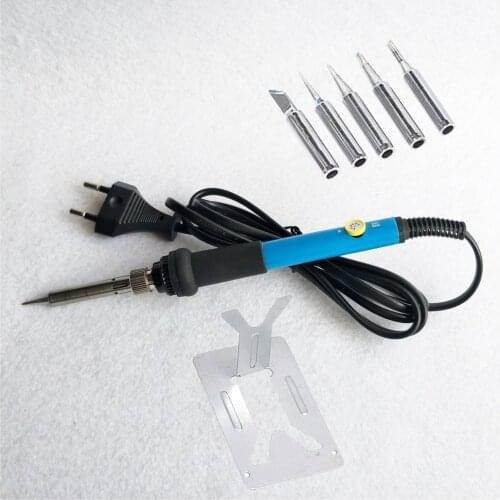Electric Soldering Iron 220V 110V 60W Adjustable Temperature Welding Solder Station Heat Pencil Or + 5pcs Soldering Tips