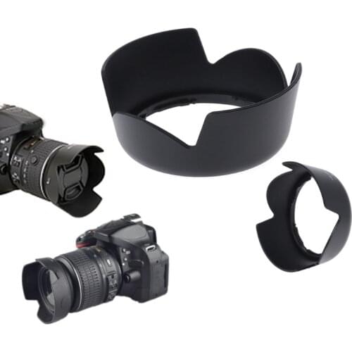 HB-69 Bayonet Mount Camera Lens Hood For D3200 D3300 D5200 D5300 DX18-55mm