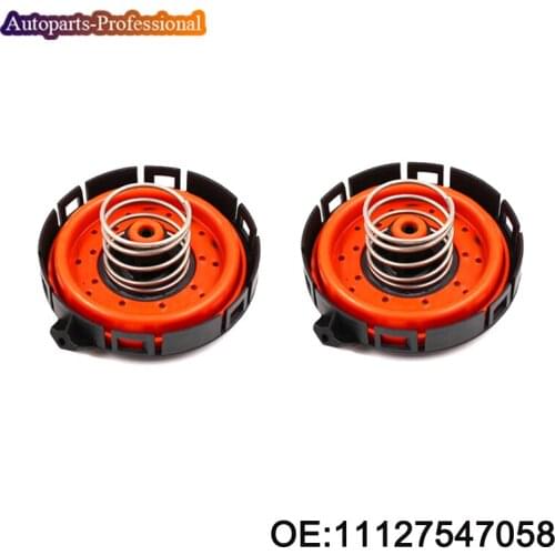 2 PCS 11127547058 New Crankcase Pressure Vent Regulating PCV Valve For BMW E53 E60 E63 E65 545i 550i 650i 745Li 745i 750i X5