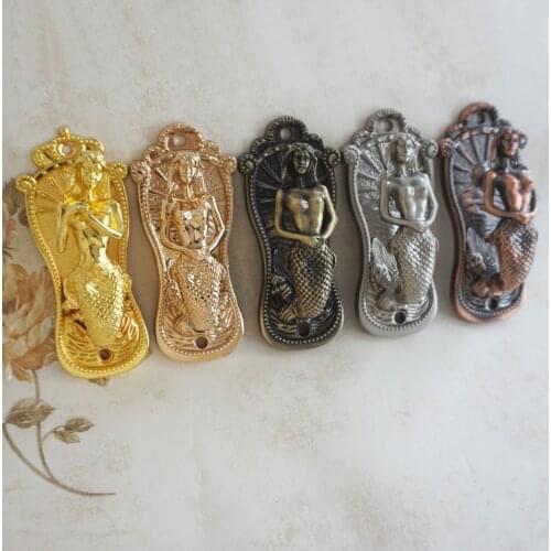 1pc mermaid Clothes Hooks / Colorful Coat Wall Hooks Gold Silver Bronze Copper Coat Hangers Curtain Tie Back Animal Hooks