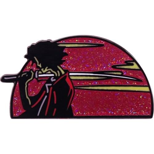 Cowboy Bebop glitter lapel pin Japan anime fans flair addition