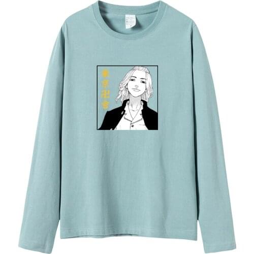 Revengers-Tokyo Mens Premium Lightweight Ringspun 100% Cotton Men Fashion Long Sleeve T-Shirt anime shirt alternative clothing