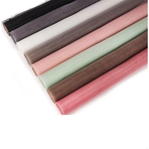 Soft Yarn Flower Arrangement Net Yarn Gift Wrapping Paper Roll 63cm x 4.5 m Mesh&Lace Flower Wrapping Mesh