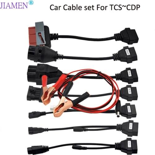 OBD OBD2 Car cables Truck Cables Full Set 8 Car Cables of Car for tcs cdp WOW Parts Car CaBD II scanner cable