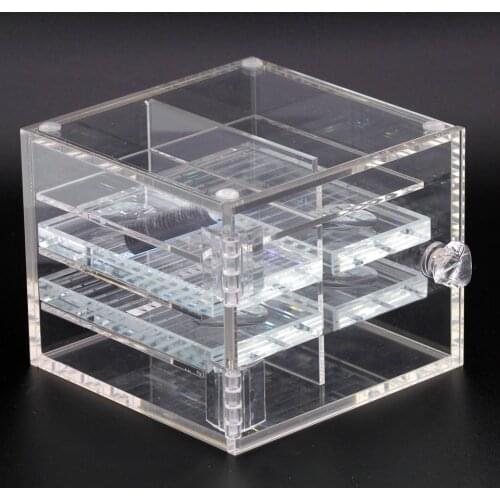 5/8 Layers Eyelash Extension Storage Box Acrylic Lash Holder Pallet Makeup Organizer Eyelash Glue Display Stand Cosmetic Tools