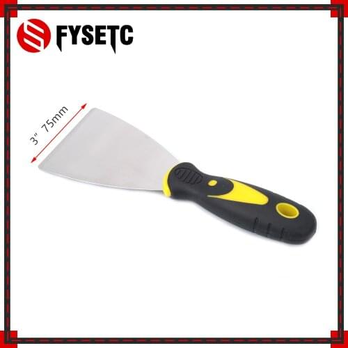 3D Printer Tool Handmade Removal Tool Stainless Steel Spatula 3inch 75mm For 3D Printer Heated Bed Platforms With Box Package