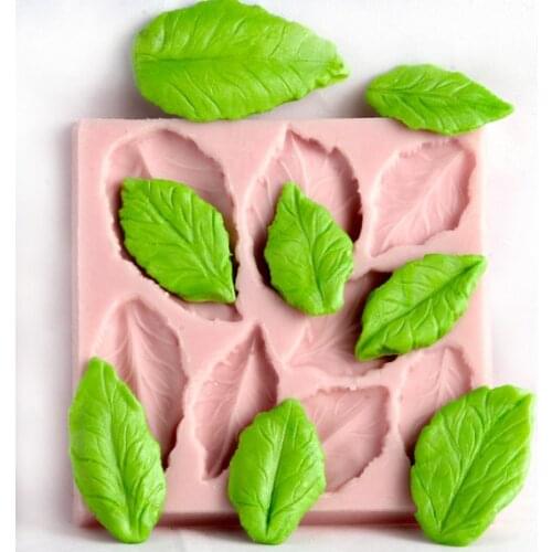 Leaf silicone fandont mold Silica gel moulds leaf Chocolate molds Leaves candy mould silicone molds 8 Leaves gumpaste moulds