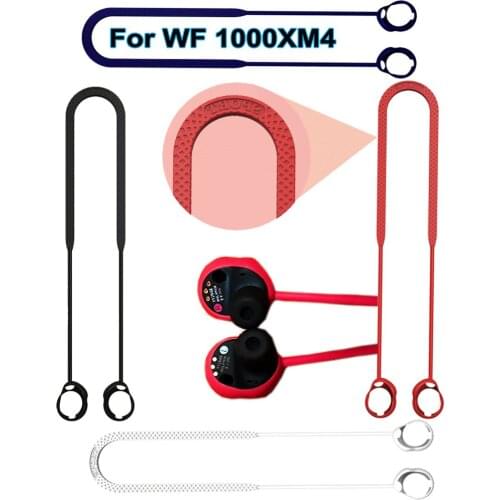 Silicone Case Cover Ear Tips For Sony WF 1000XM4 WF1000xm4 Earbuds Anti-Lost lanyards with Eartips