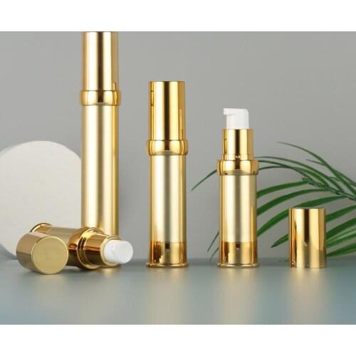 30ml gold airless bottle gold lid for serum/eye cream/lotion/foudation/emulsion cosmetic packing