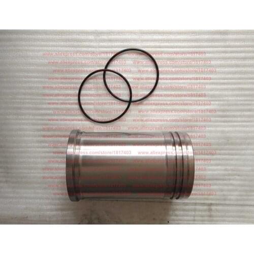 TY295.2-7 (TY395I.2-7) Cylinder Liner/Cylinder Sleeve(L:184mm) + TY295.2-8 water ring, Jiangdong engine parts, TY295IT, TY395IT