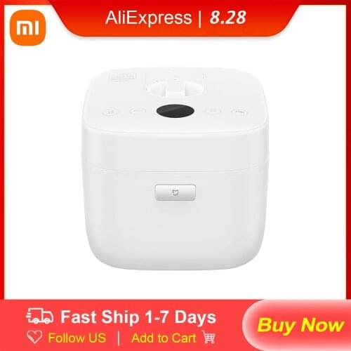 Xiaomi Mijia Smart Adjustable Piezoelectric Pressure Cooker 5L YLG01CM 1100W Electric Rice Cooker Mijia APP Function OLED Screen