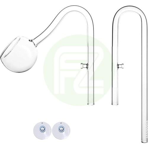 VIV ADA Quality Clear Glass Poppy Inflow Outflow for Filter Pipe Water Pump Accessories