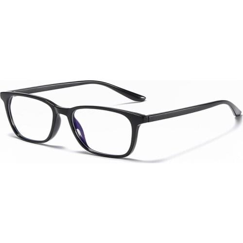 High Quality Retro Square Elastic Comfort TR90 Anti Blue Light Blocking Glasses