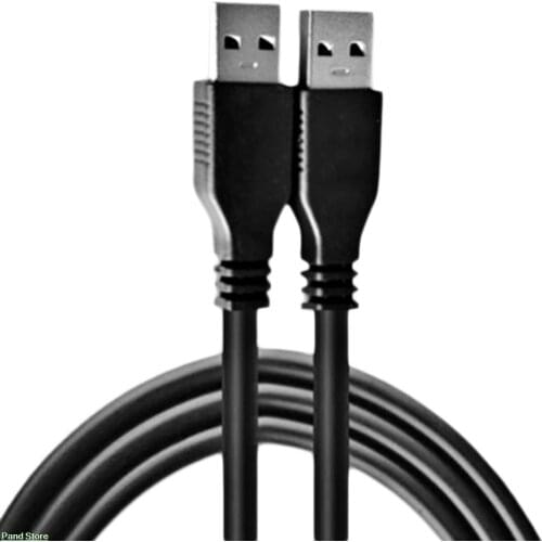 High Quality Black USB 2.0 Male To Male M/M Extension Connector Adapter Cable Cord Wire Wholesale in stock