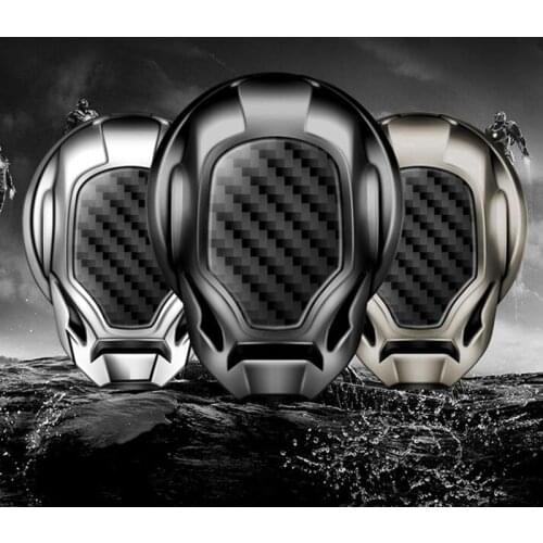 Car logo One-click start protective cover decorative ignition switch button protective sticker for benz for bmw for audi black