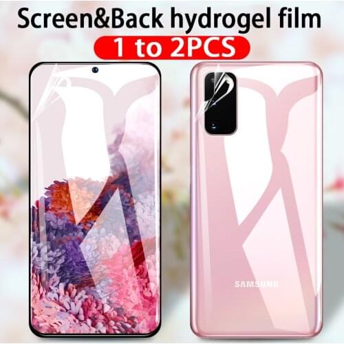 1 / 2pcs back hydrogel film on for Samsung Galaxy S20 Plus S 20 S20plus Note 20 Ultra Note20 S20ultra screen protector not glass