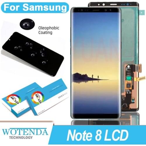 100% Tested 6.3" with Burn Shadow Amoled Display for SAMSUNG Galaxy Note 8 LCD N950 N950F LCD Display Touch Screen Repair Parts