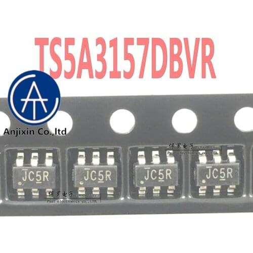 10pcs 100% orginal and new analog switch chip TS5A3157DBVR TS5A3157 silk screen JC5R SOT23-6 in stock