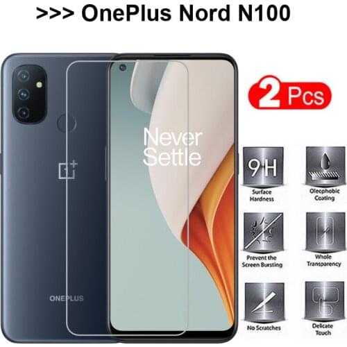 2PC Tempered Glass For OnePlus Nord N100 Protective Glass film Explosion-proof Screen Protector on OnePlus Nord N100 N 100 Glass
