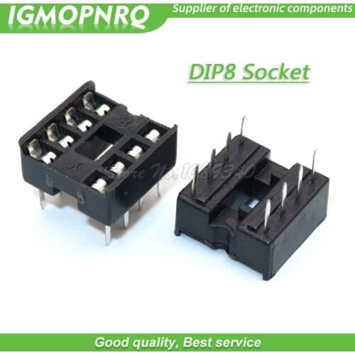 60PCS 8pin DIP IC sockets Adaptor Solder Type 8 pin New Original Free Shipping