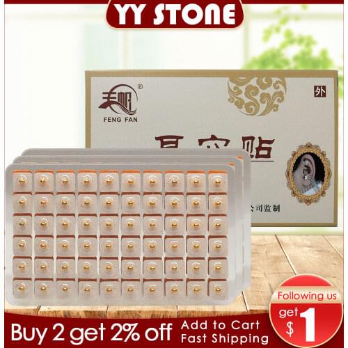 600 pcs Magnets Plated Seeds Sticker Paste Bean Ear massage seed for Acupoint Therapy Auricular Acupuncture