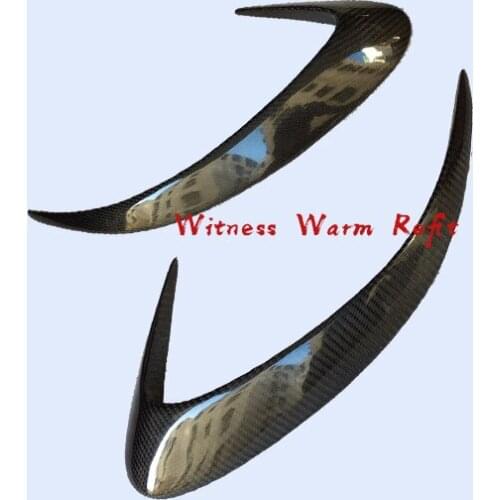 Carbon Fiber Rear Bumper Spoiler Air Vent Trim Cover Fins for Mercedes-Benz CLS Class W257 C257 2018 2019