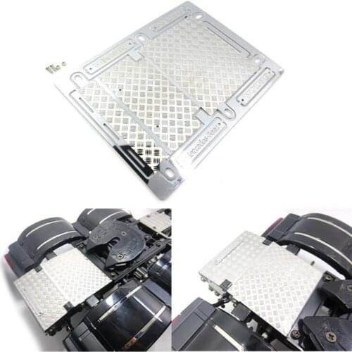 1/14 Rc Trucks Frame Parts Tail Beam Decorative Metal Cover Guard For Remote Control Toys Tamiya Tractor Trailer Dump Truck