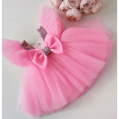 Elegant Wedding Dresses For Girls Elegant Evening Party Princess Prom Gown Children Kids Tulle Sequin Costume 4 5 6 7 8 10 Year