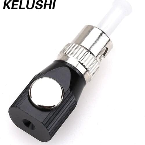 KELUSHI Free shipping New ST Optical Fiber Coupler Turn Round Square Flange ST Circular Fiber Bare Fiber Adapter
