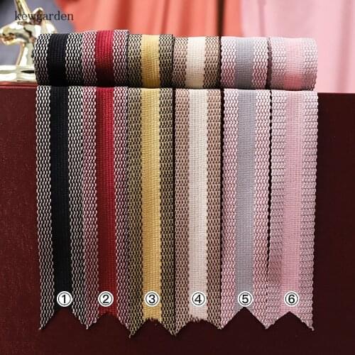 Kewgarden Cotton Satin Ribbon 1" 25mm Hair Bowknot Accessories Handmade Tape Polyester Ribbons Packing Webbing 10 Yards