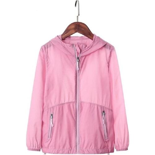 Summer Sun-Protection Quick-Drying Child Coat Anti-UV Breathable Boys Girls Thin Jackets Hooded Kids Outfits For 120-170cm