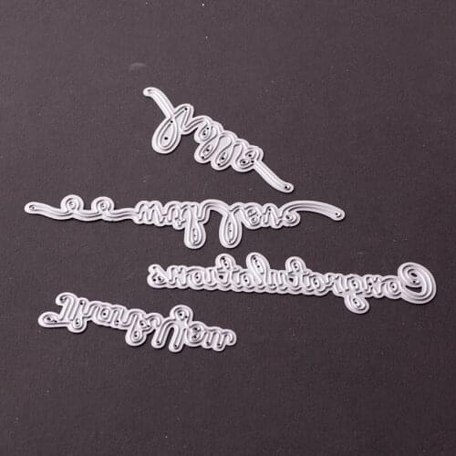 Metal Text die cutting dies for Scrapbooking/DIY Easter wedding Halloween Easter card