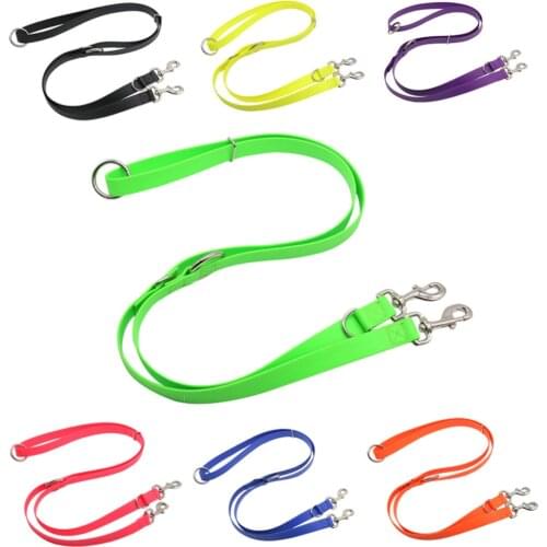 Dog leash PVC Multi-functional dragged two dogs anti-winding waterproof double chain leashes wear-resistant dog accessories