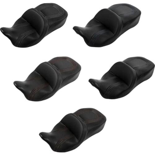 Motorcycle One Piece Driver Rider Passenger Seat For Harley Touring Street Glide 2009-2020