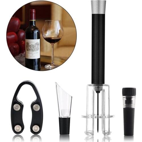 Bottle Opener Stainless Steel Needle Air Pressure Pump Corkscrew Cork Out Remover Kichen Tool Bartender Corkscrew Set for Gift