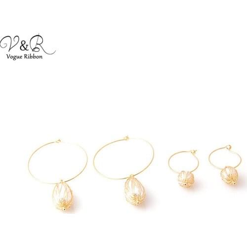 DIY Handmade Jewelry Making Charms Pendants Faux Pearl Hoop Earring Set Components Decoration Fashion Accessories Gifts