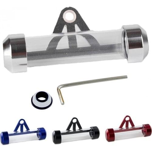 Durable Waterproof Motorcycle Motorbike Tube Tax Disc Cylindrical Holder Frame General Label Tax Single Pipe