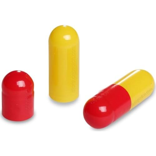 10,000pcs/pack) Rew Yellow 1# Empty Gelatin Capsule,Medicine Capsule,Separated or Joined capsule For Capsules Filling Machine