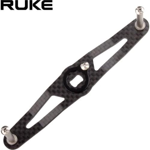 RUKE Fishing Reel Handle Carbon Fiber Fishing Rocker High Quality length 115 mm Hole size 8X5/7X4mm, Thickness 3mm Free Shipping