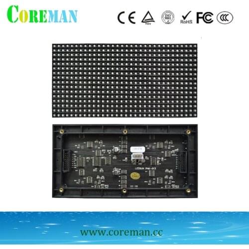 Pitch 6 led module 1/8scanning high brightness 96*192mm p6 led panel for die- casting led cabinet 576*576mm p3p2p4p5 led module