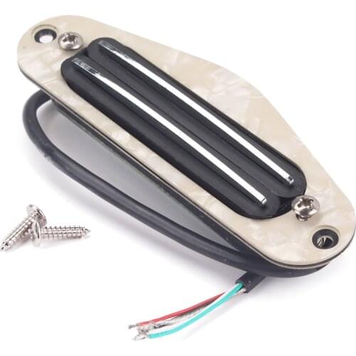 Tooyful Dual Rail Pickup Humbucker with Cover for Electric/ Cigar Box/ Acoustic Guitar Parts