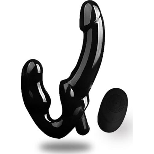 High Quality Strapless Vibrator Lesbian Strap on Dildo Couple Vibrating Sex toys bondage strap
