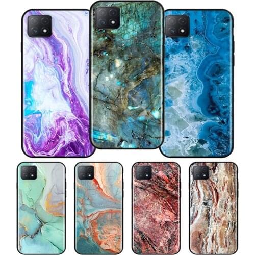 Vintage marbling Silicone For OPPO AX7 A1K A94 A93 A92S A73 A72 A53S A52 A32 A31 A12E A11X A9 A5 2020 Soft Phone Case