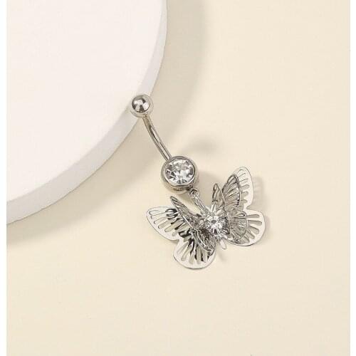Women Sexy Piercing Jewelry Pendant 2021 Trend Butterfly Decorations Woman Accessories Goth Womens Belly Button Piercings