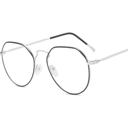 Round Frame Women Men Eyeglasses Anti-Blue Radiation Lens UV400 Eye Protection Girl Sexy Ladies Fashion Eyewear