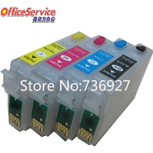 1Set Empty Refillable ink Cartridge T1331 For Epson TX125 TX130 TX133 TX135 TX235W TX420W TX430W T25 TX120 printer with chip