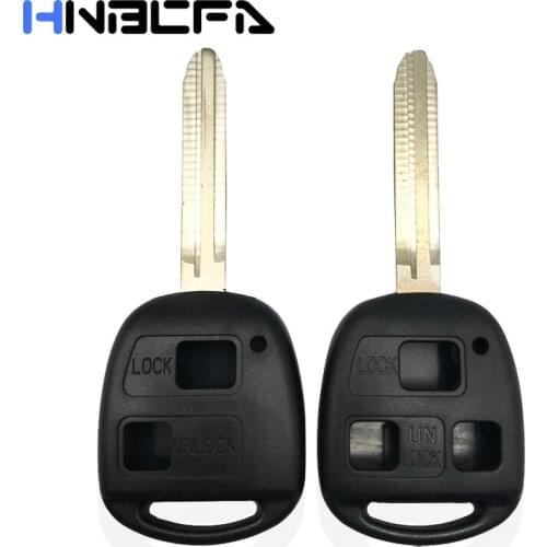 2/3 Buttons Car Remote key shell For Toyota Cruiser FJ Corolla YARIS Camry RAV4 PRADO Land Replacement key Fob Cover Toy43 Blade