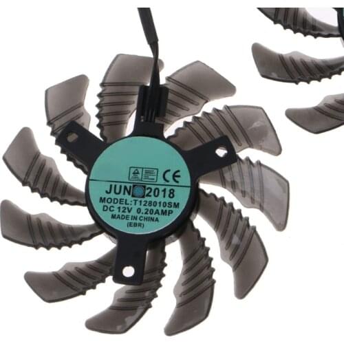 24BB 2Pcs 80MM T128010SM 3Pin 12V 0.2A VGA Fan Graphics Card Cooling Fan for GV-N960OC GTX 960 Fan
