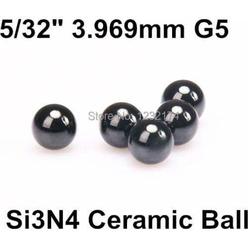 5/32"=3.969mm Silicon Nitride Ceramic Ball Si3N4 G5 Used in Bearing,Pump,Valve ball,linear slider 500pcs 3.969mm ceramic ball